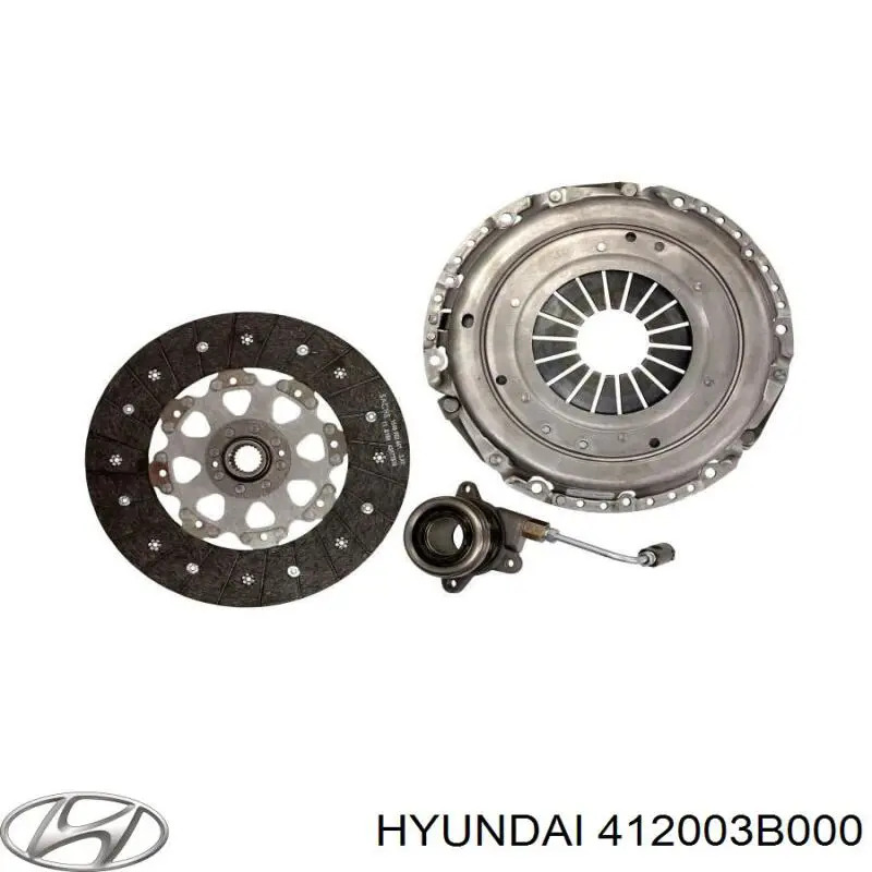 Zestaw sprzęgła (3 części) Hyundai/Kia 412003B000 cena, od 313,83 USD
