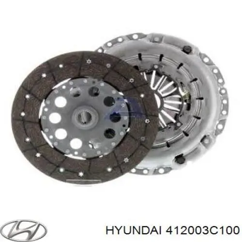 412003C100 Hyundai/Kia Zestaw sprzęgła (3 części)