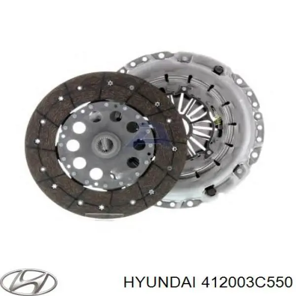 Zestaw sprzęgła (3 części) Hyundai/Kia 412003C550 cena, od 371,20 USD