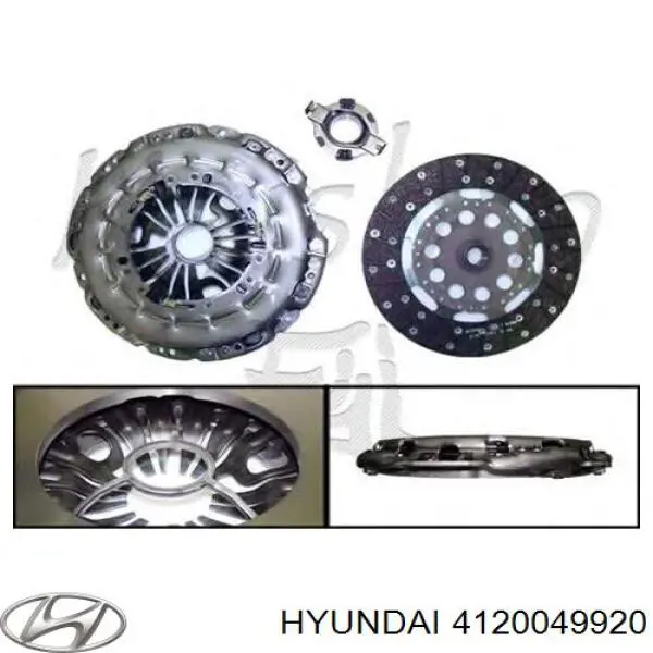 Zestaw sprzęgła (3 części) 4120049920 Hyundai/Kia