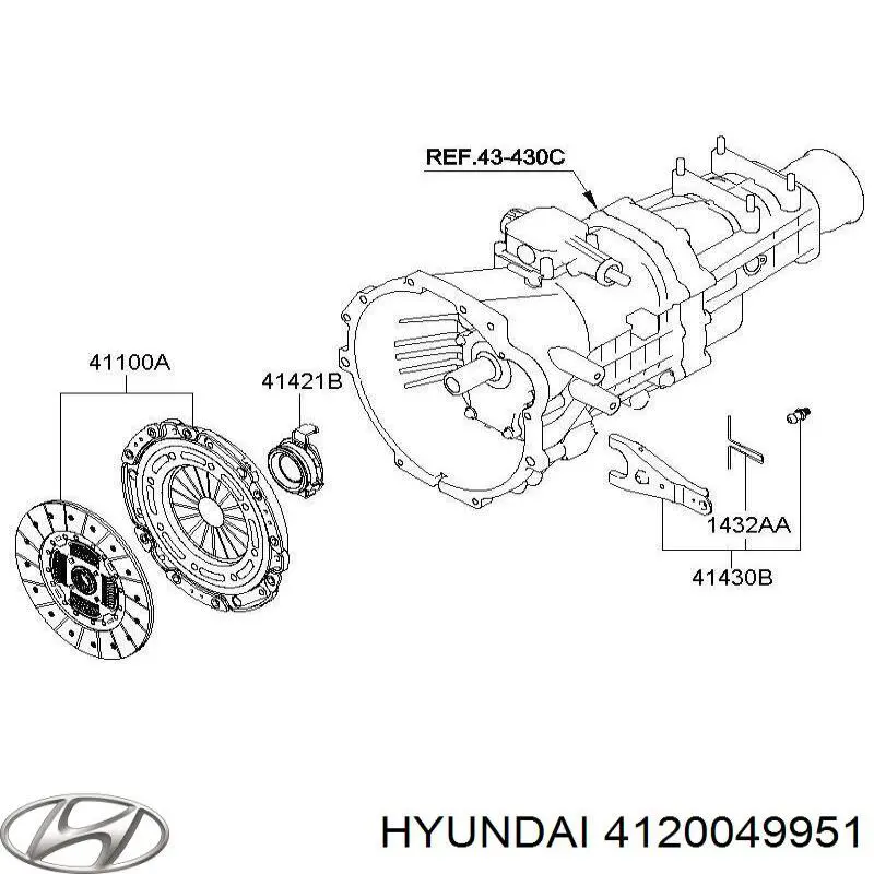Zestaw sprzęgła (3 części) Hyundai/Kia 4120049951 cena, od 342,24 USD