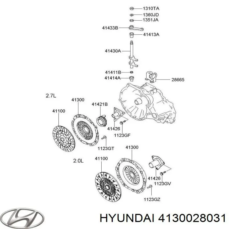 Docisk sprzęgła Hyundai/Kia 4130028031 cena, od 43,27 USD