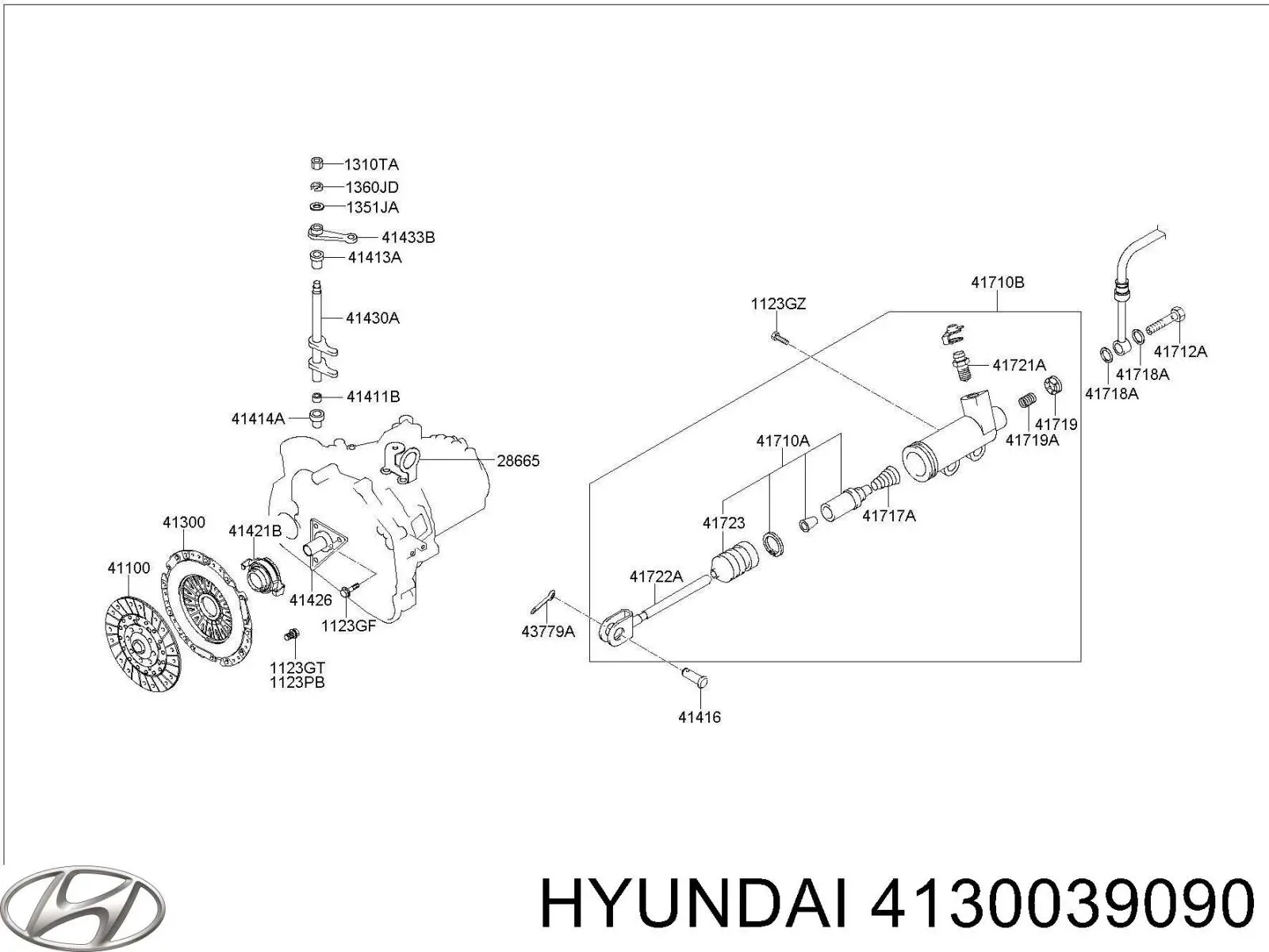 Docisk sprzęgła Hyundai/Kia 4130039090 cena, od 41,26 USD