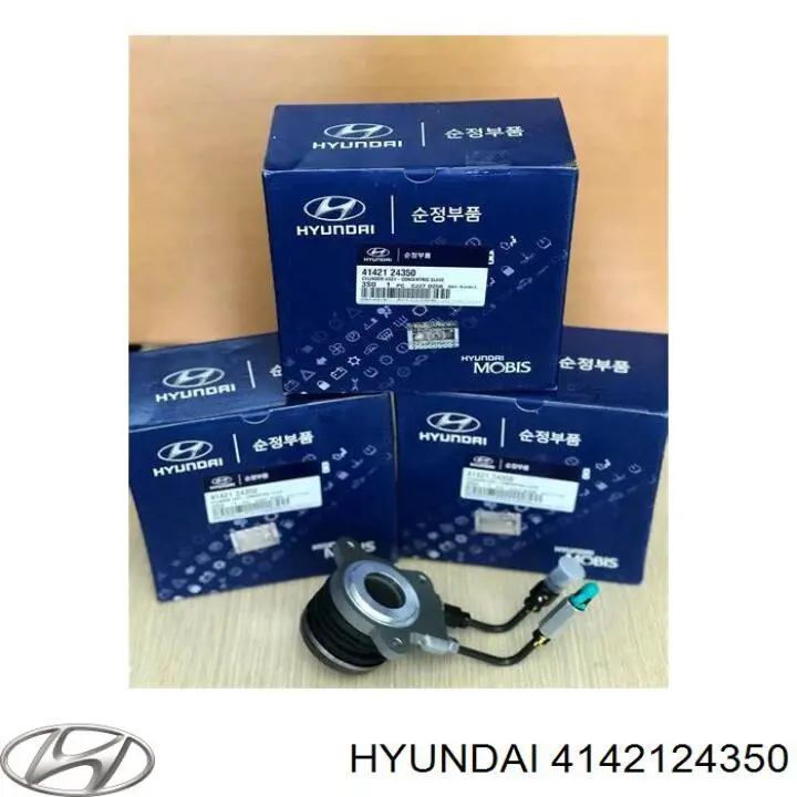 4142124350 Hyundai/Kia Cylinder roboczy sprzęgła (wysprzęglik) w komplecie z łożyskiem wyciskowym