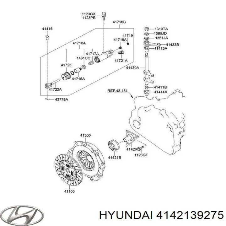 Łożysko wyciskowe sprzęgła 4142139275 Hyundai/Kia