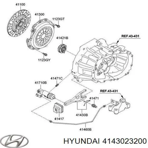 Widełki sprzęgła Korea (oem) FL0301OEM