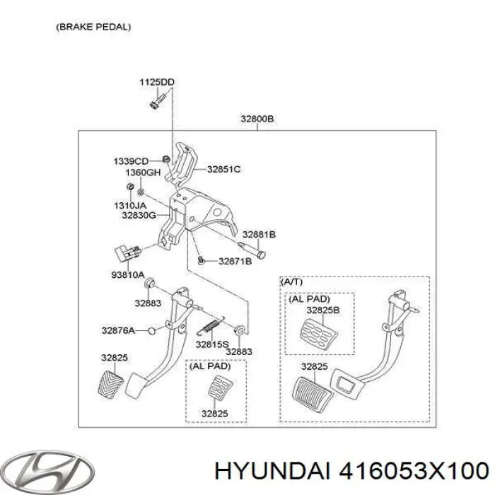 416053X100 Hyundai/Kia cylinder sprzęgła główny