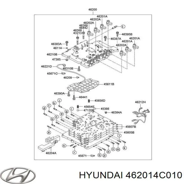 Solenoid automatycznej skrzyni biegów Hyundai/Kia 462014C010 cena, od 54,32 USD