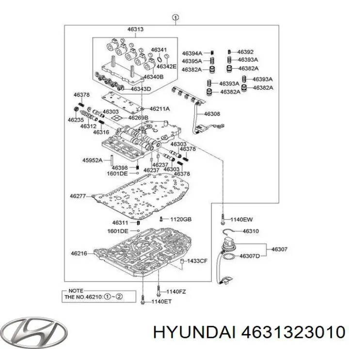 Solenoid automatycznej skrzyni biegów Hyundai/Kia 4631323010 cena, od 45,13 USD
