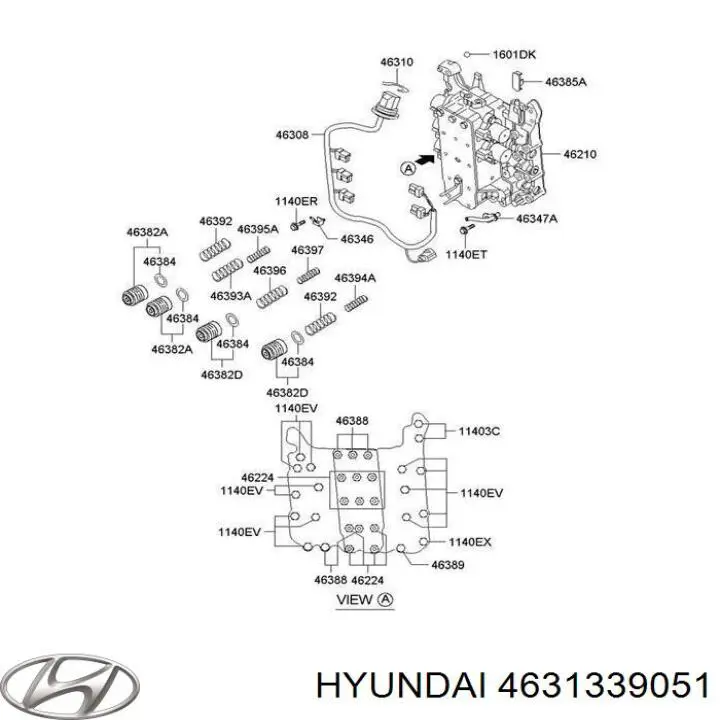Solenoid automatycznej skrzyni biegów do Hyundai Sonata IV EU4