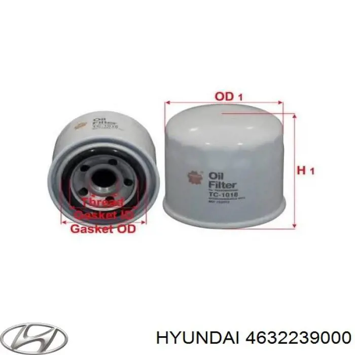 Filtr automatycznej skrzyni biegów Hyundai/Kia 4632239000 cena, od 10,75 USD