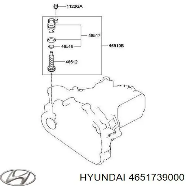 Czujnik prędkości Hyundai/Kia 4651739000 cena, od 23,93 USD