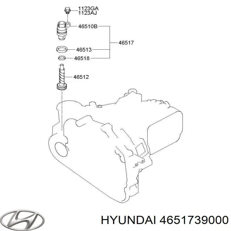 Do koszyka 4651739000 Hyundai/Kia Czujnik prędkości