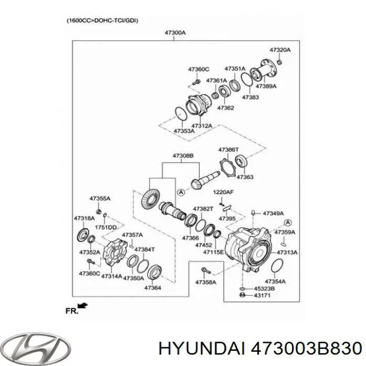Skrzynia rozdzielcza do Hyundai Tucson III TL