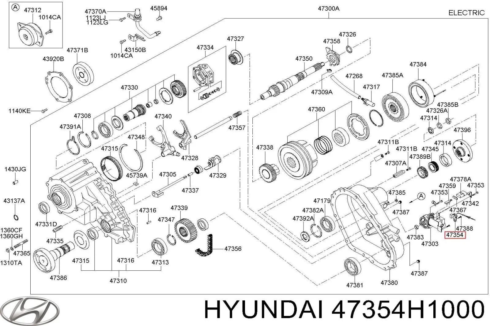 47354H1000 Hyundai/Kia Czujnik prędkości