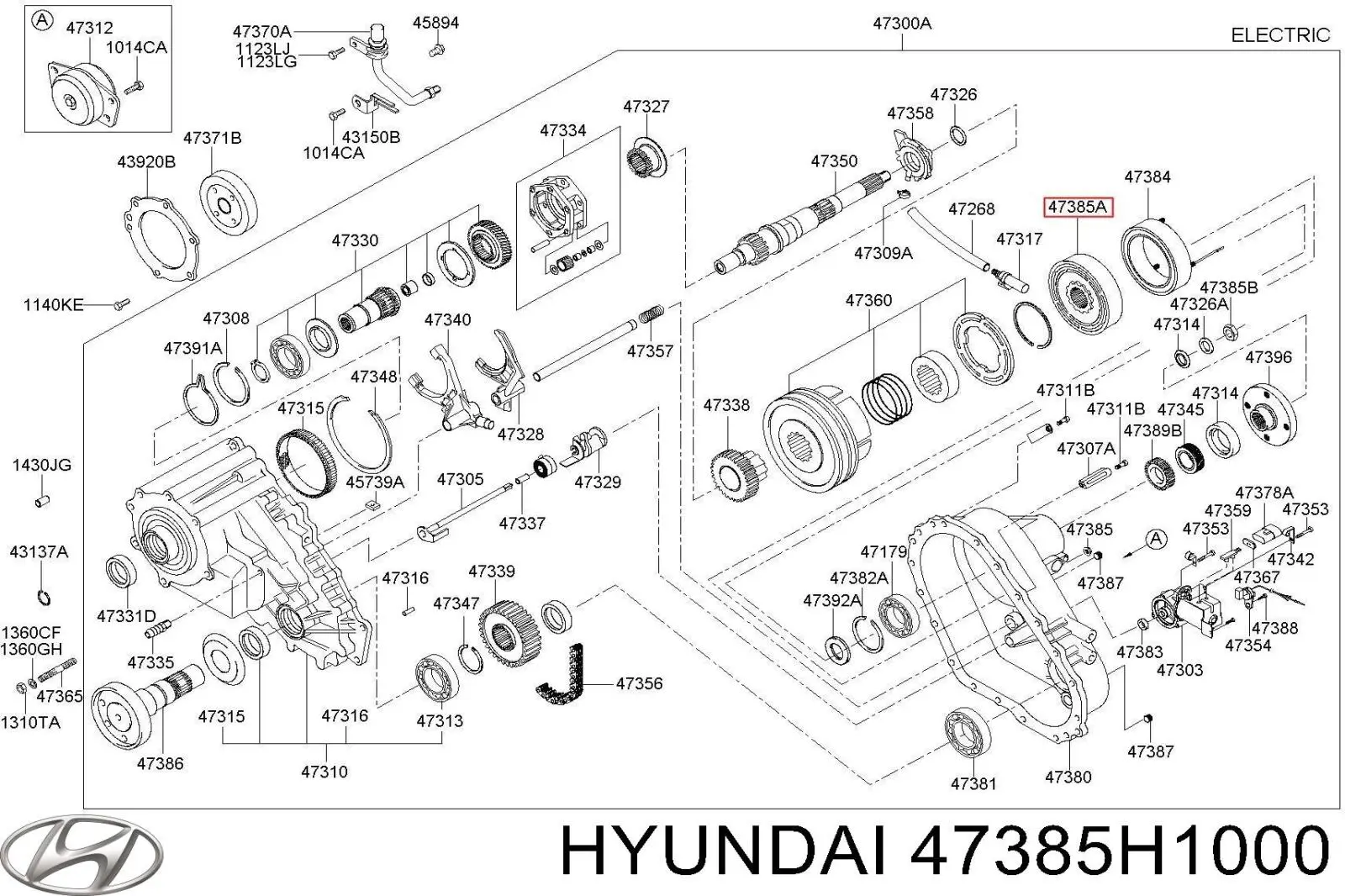 Sprzęgło wiskotyczne (lepkościowe) skrzyni rozdzielczej Hyundai/Kia 47385H1000 cena, od 120,19 USD