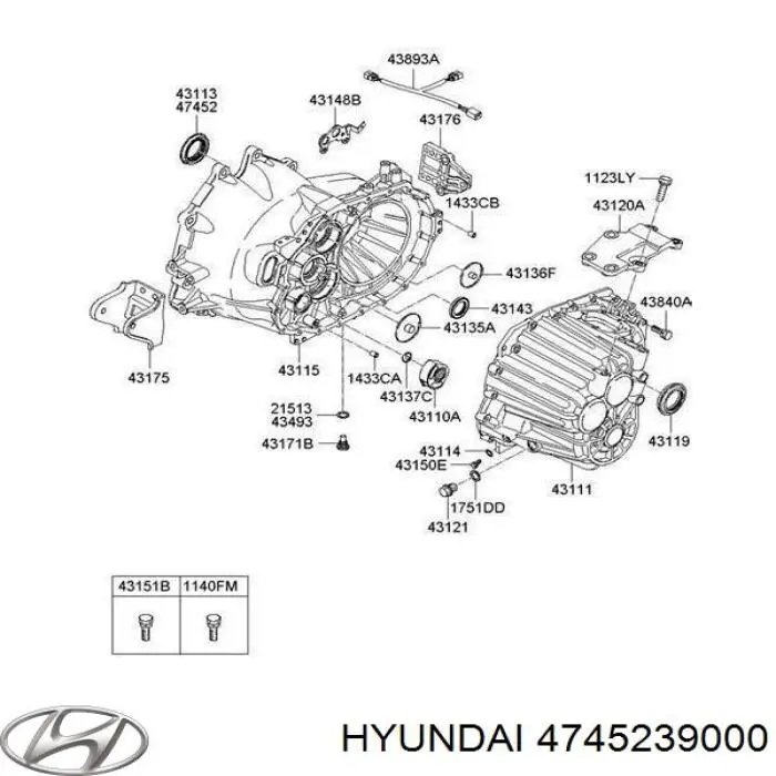 Uszczelniacz półosi prawej mostu przedniego Hyundai/Kia 4745239000 cena, od 9,36 USD