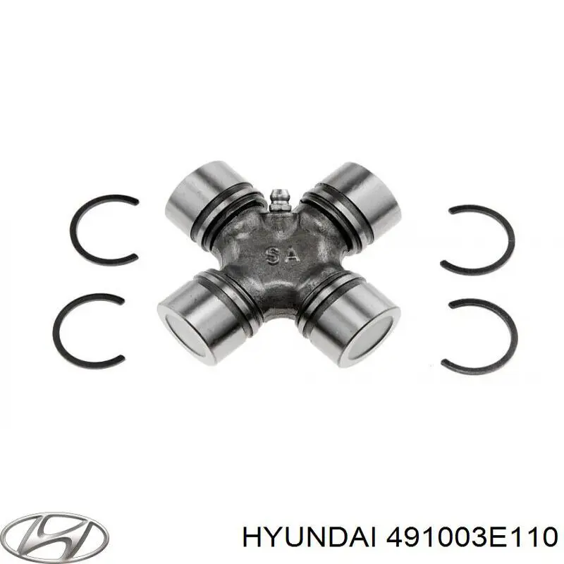 491003E110 Hyundai/Kia Wał Cardana, do mostu przedniego