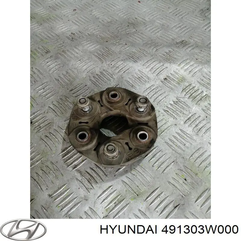 Do koszyka 491303W000 Hyundai/Kia Przegub elastyczny (wg kodów 124 411 00 15, 03918)