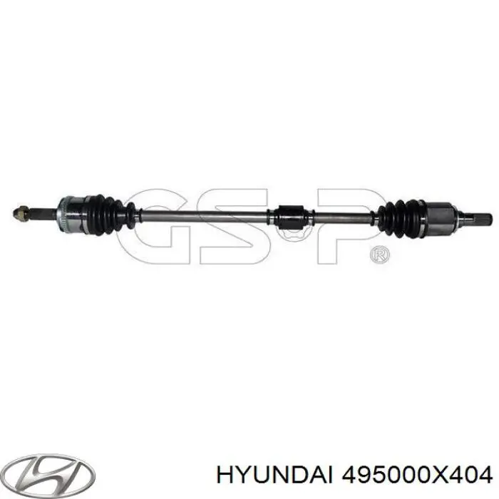 495000X404 Hyundai/Kia Półoś napędowa przednia lewa