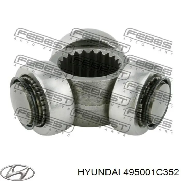 495001C352 Hyundai/Kia Półoś napędowa przednia lewa