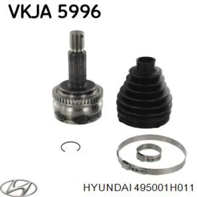 495001H011 Hyundai/Kia Półoś napędowa przednia prawa