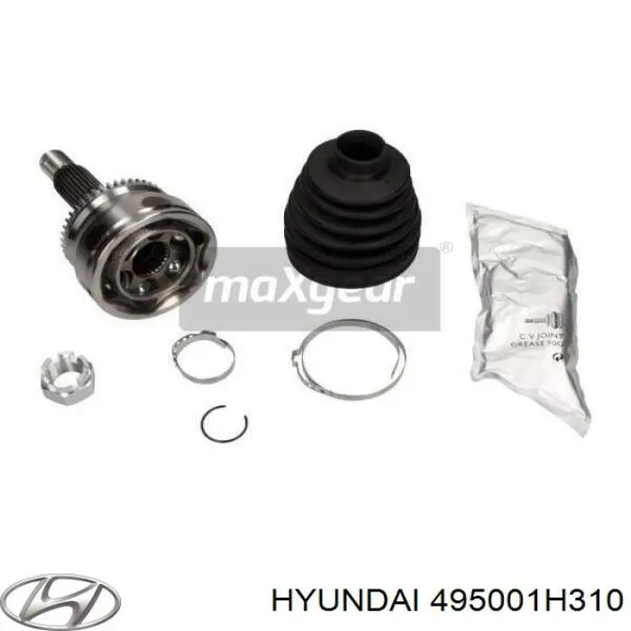 Przegub homokinetyczny przedni wewnętrzny Hyundai/Kia 495001H310 cena, od 98,75 USD