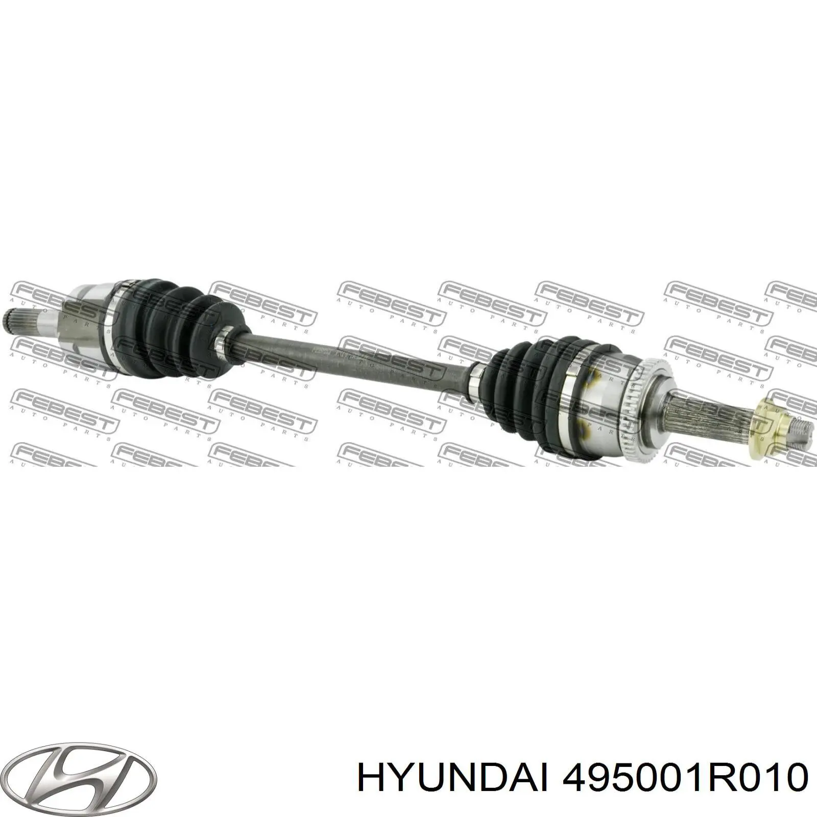 Półoś napędowa przednia lewa 495001R010 Hyundai/Kia