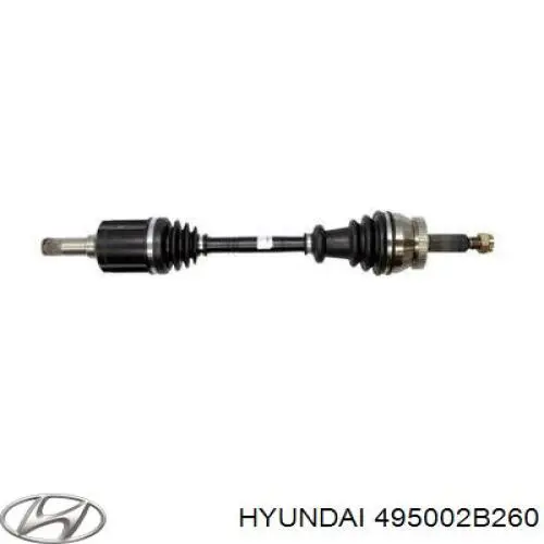 Półoś napędowa przednia lewa Hyundai/Kia 495002B260 cena, od 112,41 USD