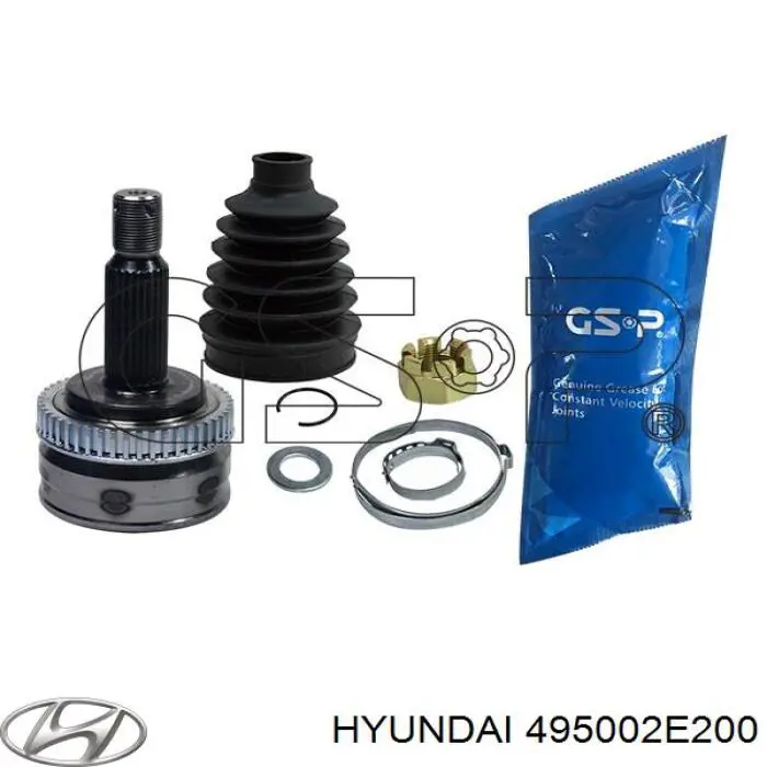 495002E200 Hyundai/Kia Półoś napędowa przednia prawa