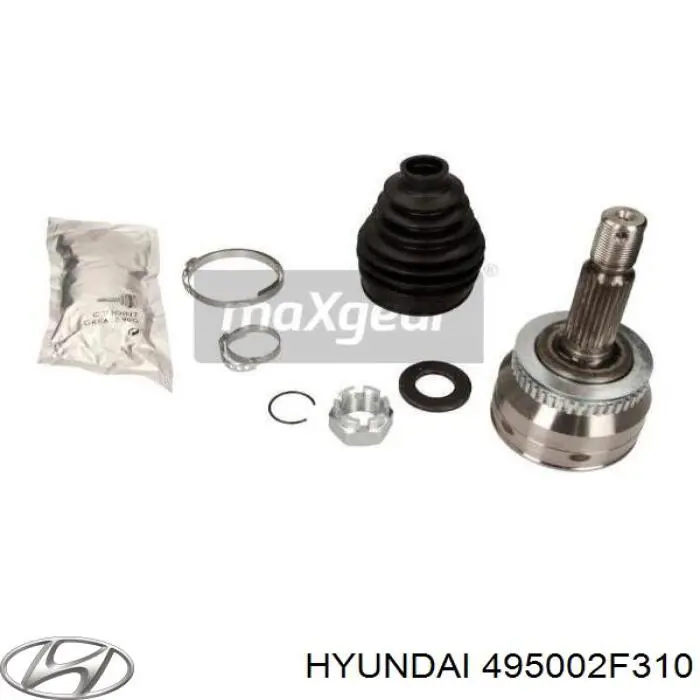 495002F310 Hyundai/Kia Półoś napędowa przednia prawa