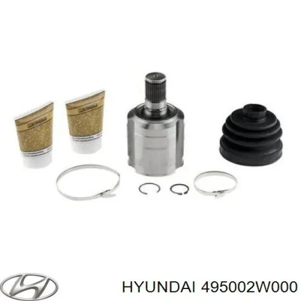 495002W000 Hyundai/Kia Półoś napędowa przednia lewa