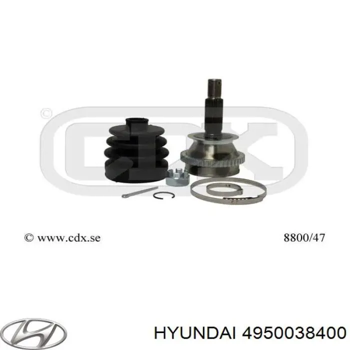  Półoś napędowa przednia lewa Hyundai Sonata 4