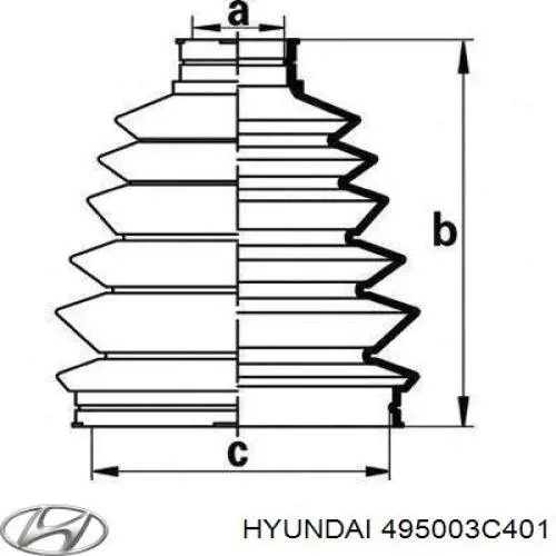 Do koszyka Półoś napędowa przednia lewa Hyundai Sonata IV EF