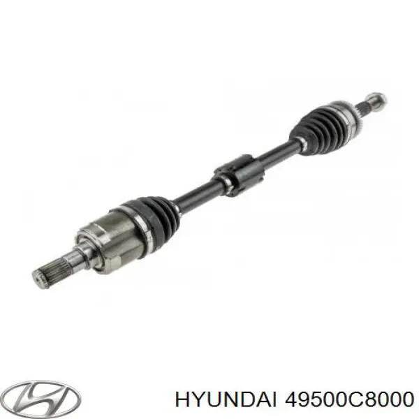 49500C8000 Hyundai/Kia Półoś napędowa przednia lewa