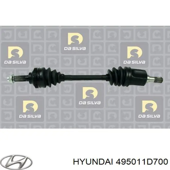 495011D700 Hyundai/Kia Półoś napędowa przednia lewa