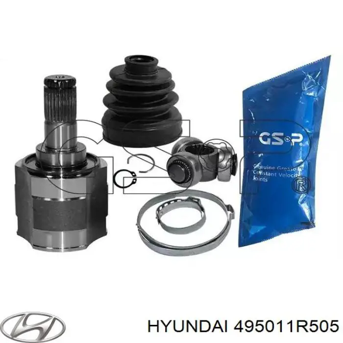 495011R505 Hyundai/Kia Półoś napędowa przednia prawa