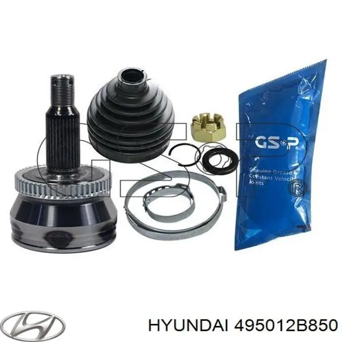 495012B850 Hyundai/Kia Półoś napędowa przednia prawa