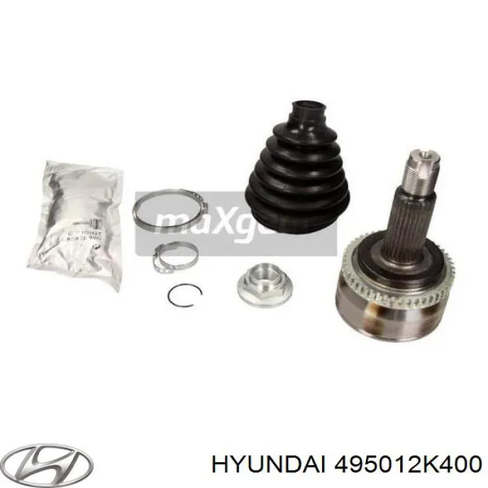 Do koszyka 495012K400 Hyundai/Kia Przegub homokinetyczny przedni zewnętrzny
