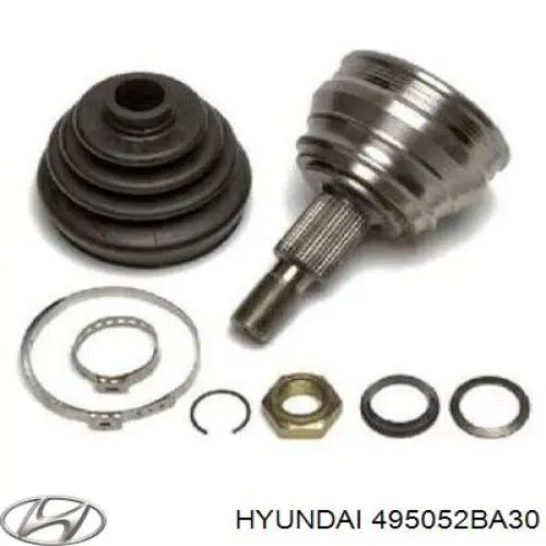 Przegub homokinetyczny wewnętrzny przedni lewy Hyundai/Kia 495052BA30 cena, od 67,19 USD