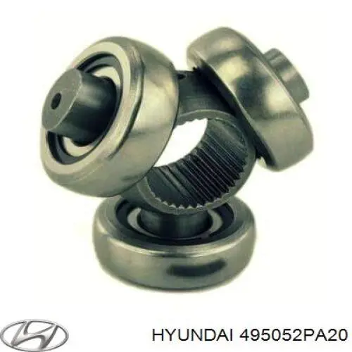 Do koszyka 495052PA20 Hyundai/Kia Przegub homokinetyczny wewnętrzny przedni lewy