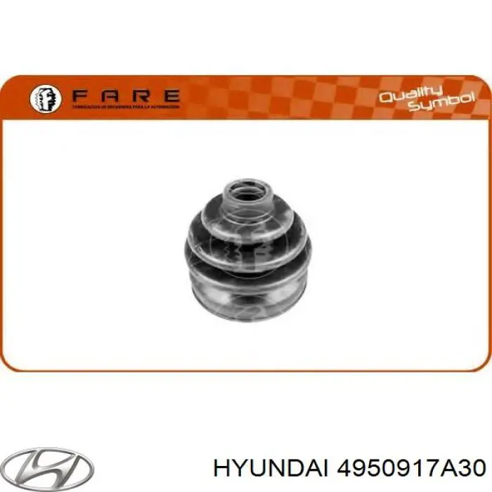 Osłona przegubu homokinetycznego półosi przedniej zewnętrzna Hyundai/Kia 4950917A30 cena, od 11,91 USD