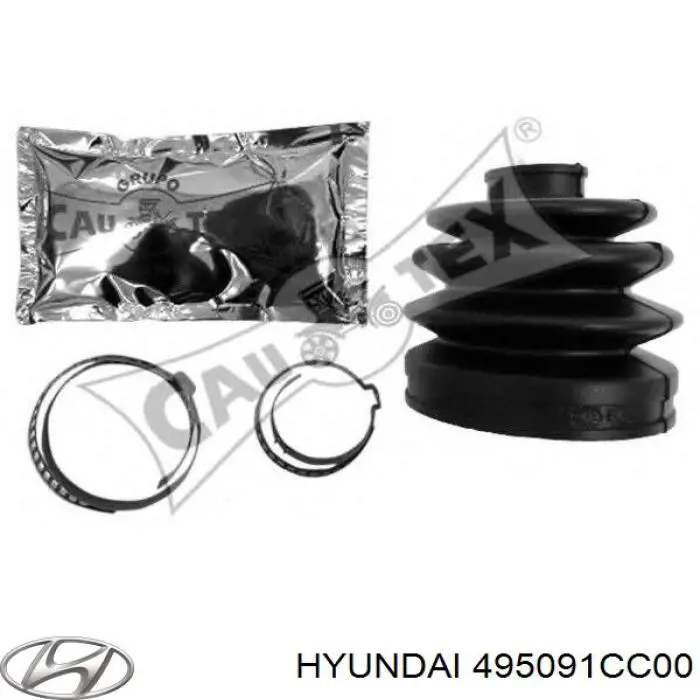 495091CC00 Hyundai/Kia Osłona przegubu homokinetycznego półosi przedniej zewnętrzna