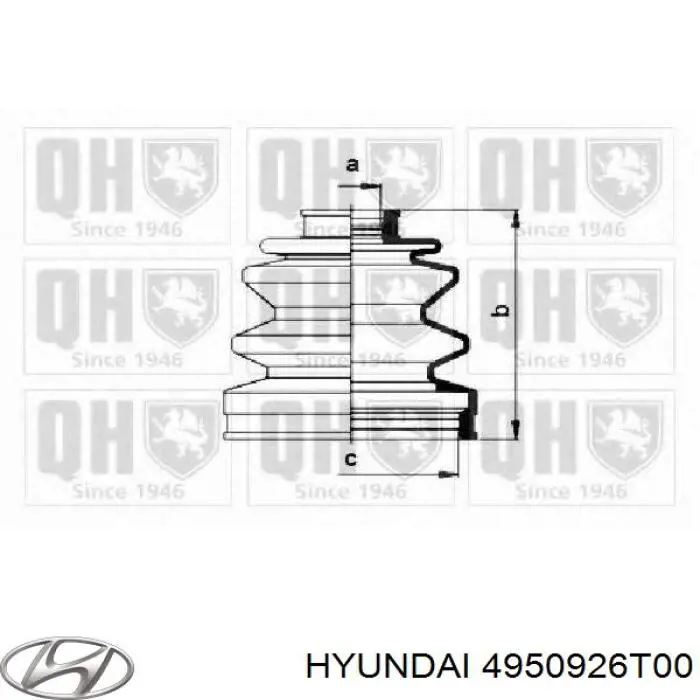 Do koszyka 4950926T00 Hyundai/Kia Osłona przegubu homokinetycznego półosi przedniej zewnętrzna