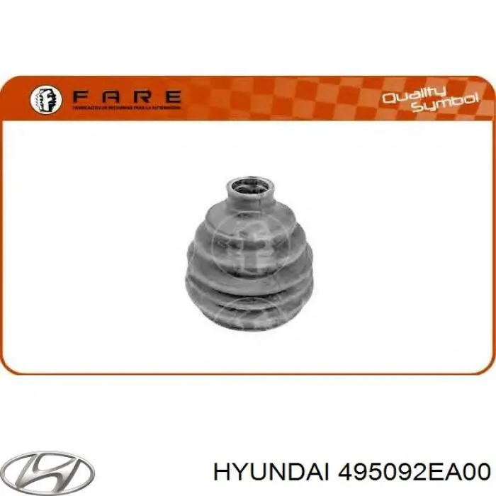 Osłona przegubu homokinetycznego półosi przedniej zewnętrzna Hyundai/Kia 495092EA00 cena, od 6,60 USD