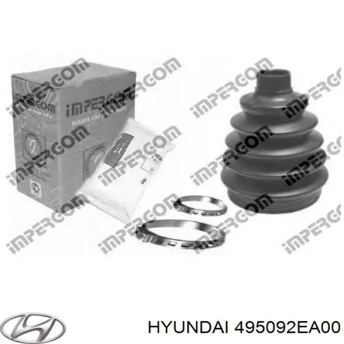Do koszyka 495092EA00 Hyundai/Kia Osłona przegubu homokinetycznego półosi przedniej zewnętrzna