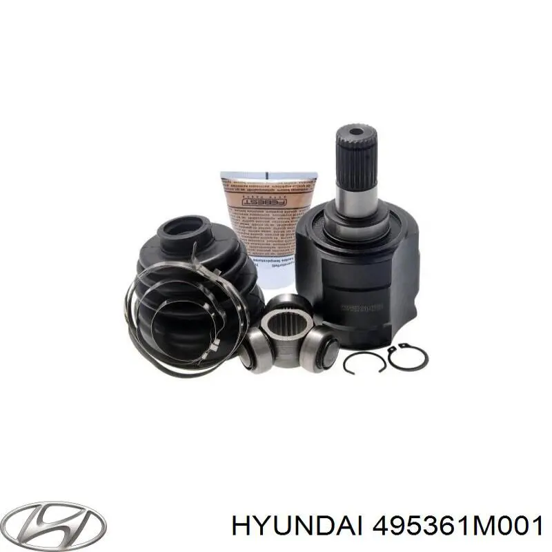 Do koszyka 495361M001 Hyundai/Kia Przegub homokinetyczny wewnętrzny przedni lewy