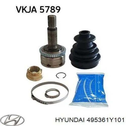 Przegub homokinetyczny przedni wewnętrzny Hyundai I20 I hatchback (PB) (2008 - 2012) cena, od 45,32 USD