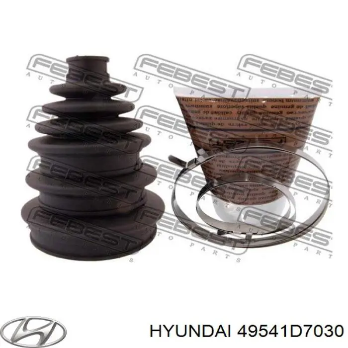 Do koszyka 49541D7030 Hyundai/Kia Osłona przegubu homokinetycznego półosi przedniej zewnętrzna