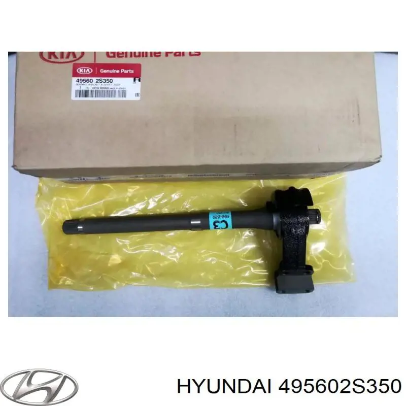 Do koszyka 495602S350 Hyundai/Kia Wał napędowy półosi pośredni